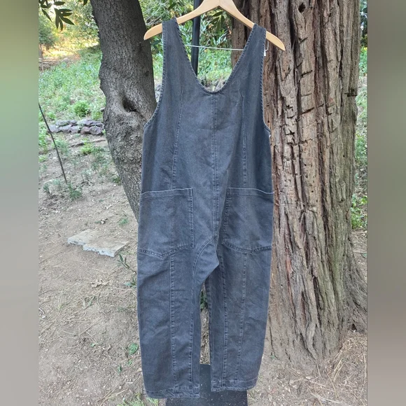 We The Free / Free People Charcoal Jumpsuit - Picture 2 of 7